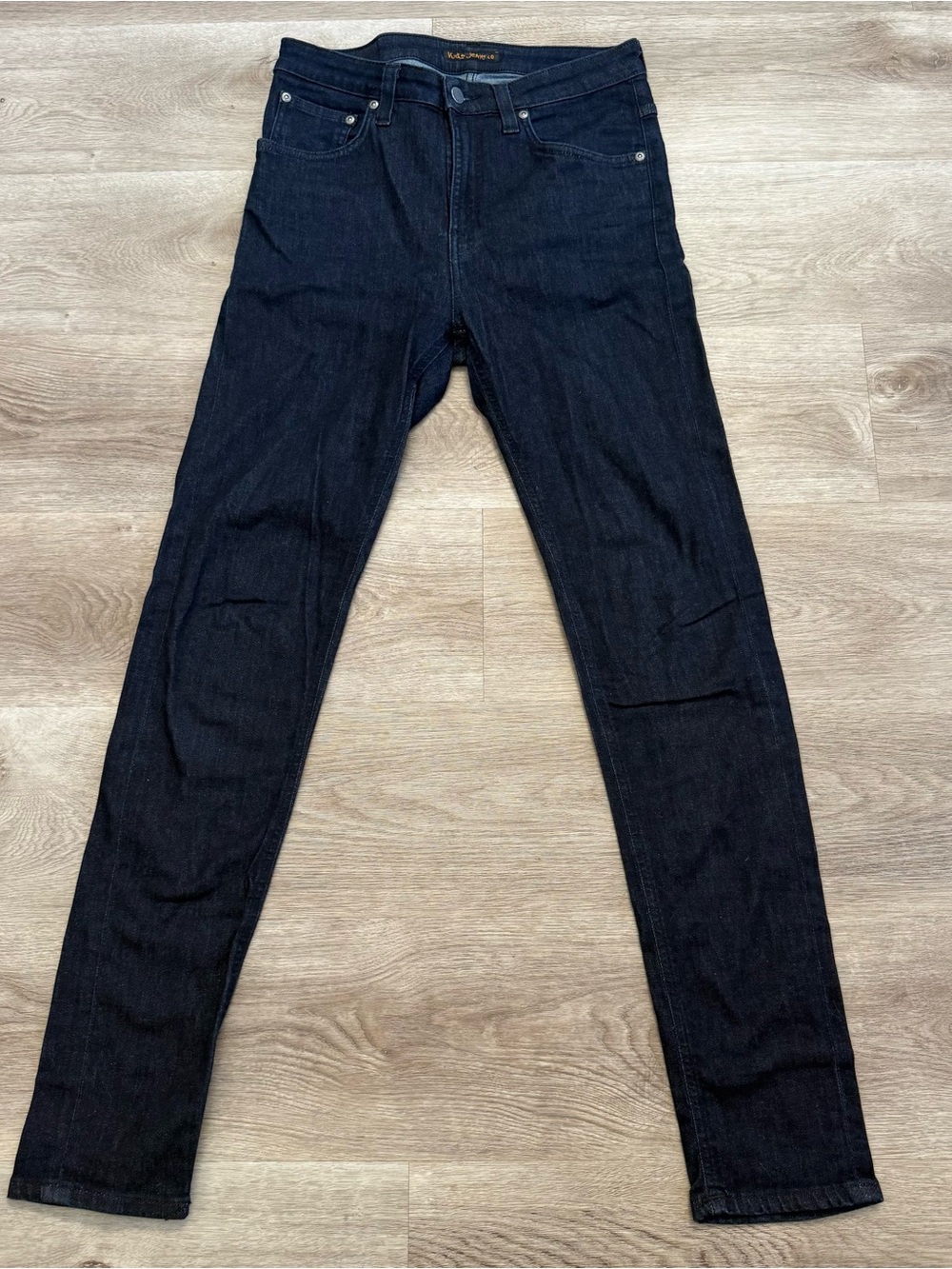 Nudie Jeans Thin Finn Indigo Dark Blue Organic Cotton  Mens Actual Size 30x31